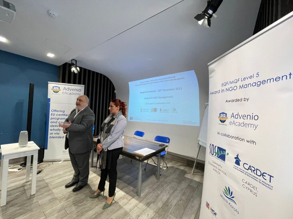 Erasmus+ Award in NGO Management Programme Completion