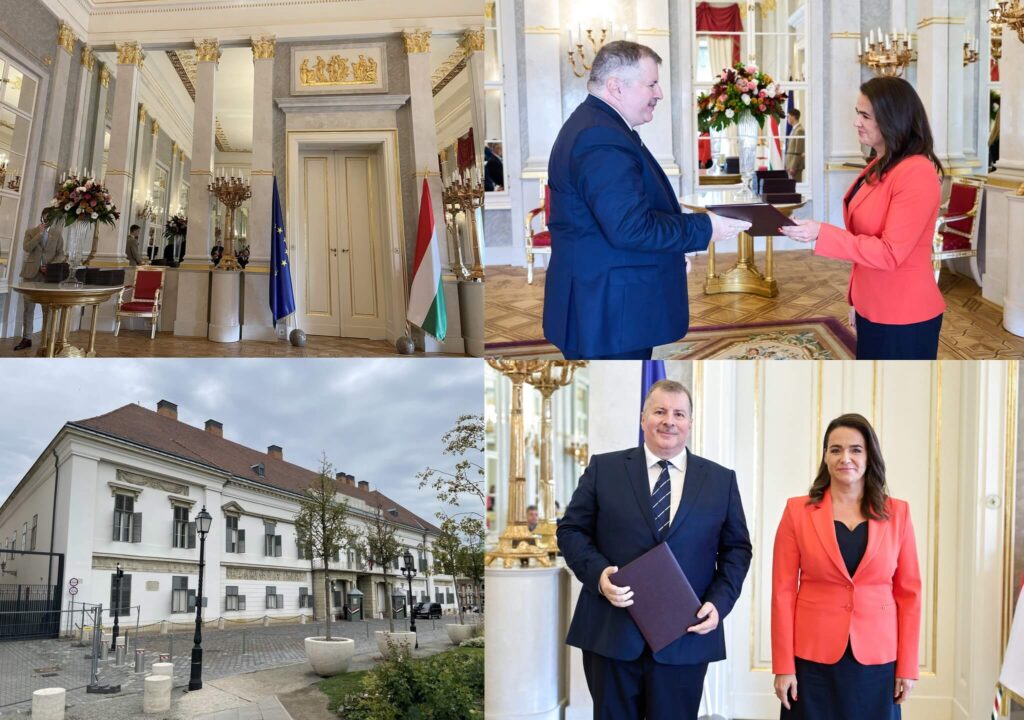 Profs Gyorgy Neszmelyi receives full professorship appointment by the President of Hungary
