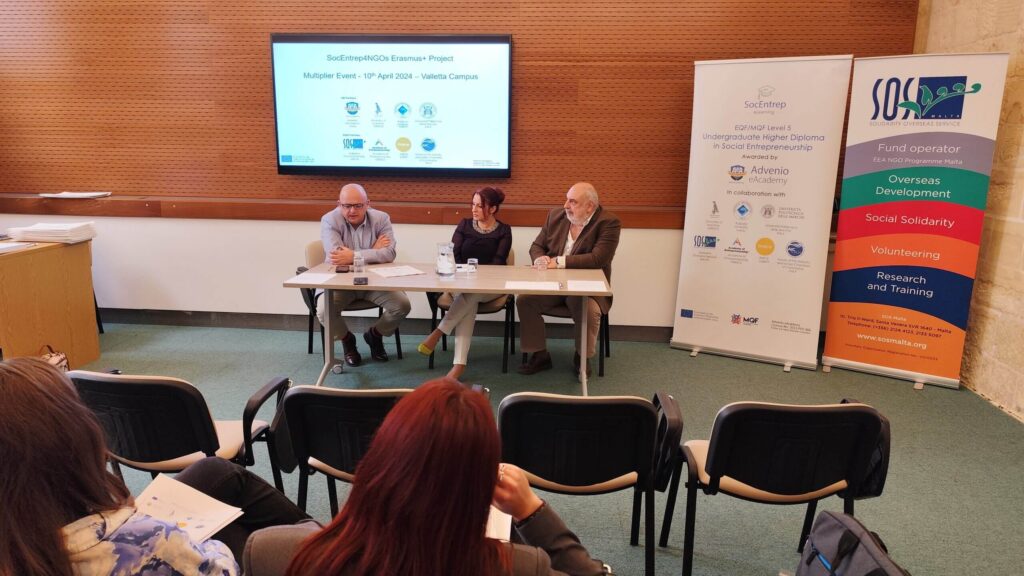 SocEntrep4NGOs Multiplier Event Hosted by SOS Malta