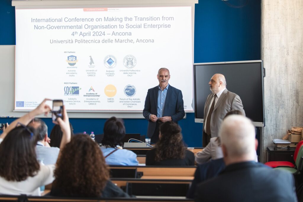 International Conference on Making the Transition from Non-Governmental Organisation to Social Enterprise – Held In Ancona, Italy – 4th April 2024